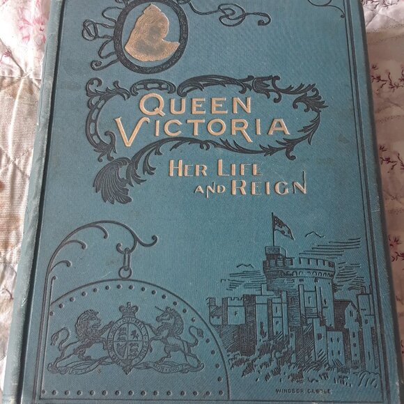 RARE 1896 Queen Victoria Her Life and Reign Antique Book - Picture 2 of 16